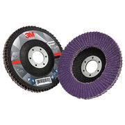 Flap Disc, Type 27, 4 1/2" dia., 60 Grit, 7/8 in COnnector Size, Ceramic, 769F Series