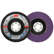 3M Flap Disc, 4 1/2 in Dia, 7/8 in Connector Size, Ceramic, Type 29, 80 Grit, Fiberglass Bk, 769F