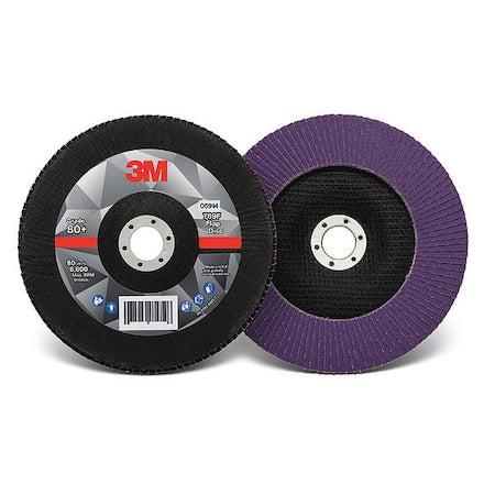 Flap Disc,7 In Diameter, 7/8 In Arbor, PK5