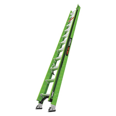 24 ft Fiberglass Extension Ladder, 300 lb Load Capacity