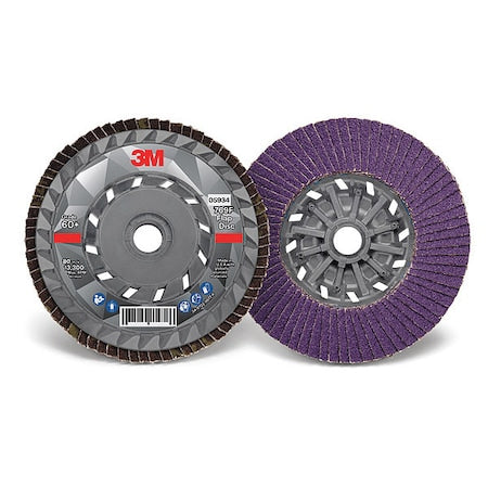 Flap Disc, 4 1/2 in Dia, 5/8 in Arbor