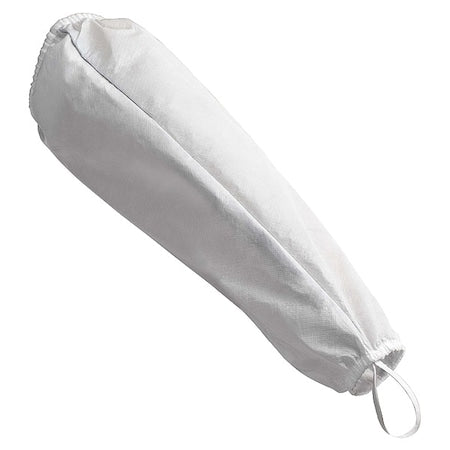 Protective Sleeves, 21 in Length, Not Applicable Thick, Sewn Seam, White, 50 PK