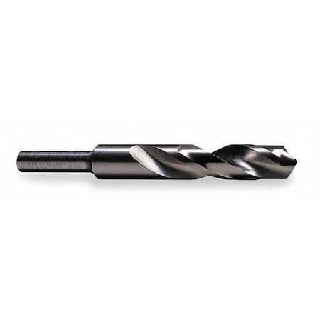 118 Degree Silver & Deming Drill with 1/2 Reduced Shank Cle-Line 1813 Steam Oxide HSS RHS/RHC 43/64