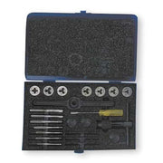 17PC HSS Plug Hand Tap And Carbon Round Adjustable Die Set Cle-Line 7 Sizes,N4-40 To 1/4-20 UNC&UNF