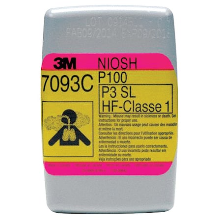 Filter, 6000, Magenta, Olive, Bayonet, 3M(TM) Half and Full Face Respirator