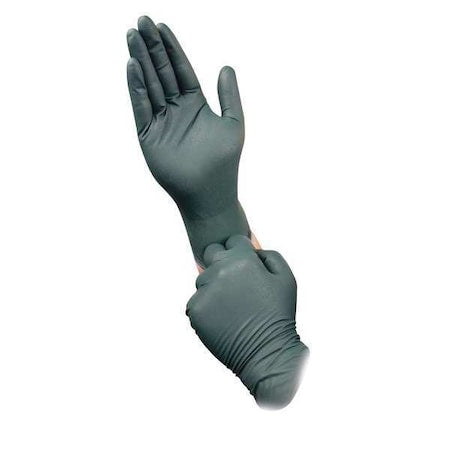 DFK-608, Disposable Gloves, 8.00 to 8.99 mil Palm, Nitrile, Powder-Free, S (7), 50 PK, Green
