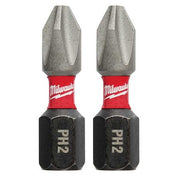 SHOCKWAVE 1 in Phillips No. 2 Impact Duty Power Bit, 2-Piece Pack