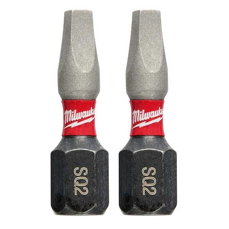 SHOCKWAVE Impact Square Recess No. 2 Insert Bits (2 PK)