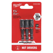 Shockwave 1-7/8" Mag Nutdriver 1/4", PK3