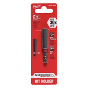 SHOCKWAVE Compact Impact Magnetic Bit Holder, Drive Size 1/4 in, Shank Size 1/4 in, 2.36 in L