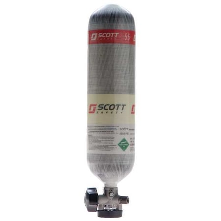 SCBA Cylinder,Gray,4500 psi,Carbon Fiber