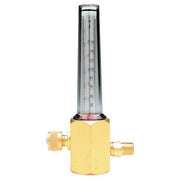 Flowmeter, Argon, Carbon Dioxide, Helium, Single Stage, 1/4 in Inlet, 5/8"-18 Outlet, 50 psi