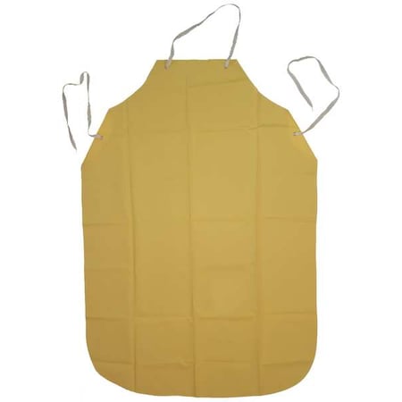 Bib Apron, Urethane, Nylon, Yellow, 48 in, Universal
