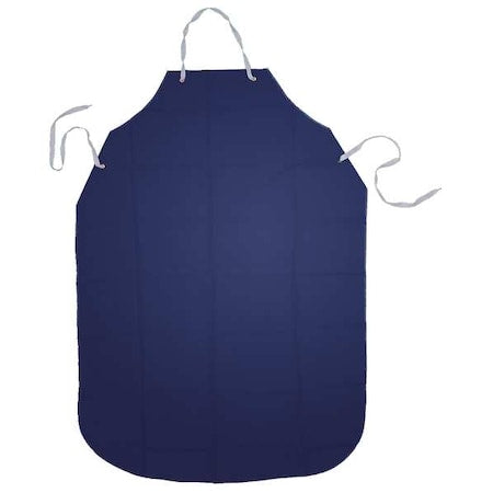 Bib Apron, Urethane, Nylon, Blue, 48 in, Universal
