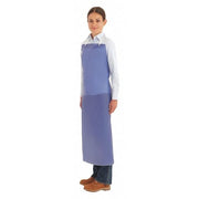 Bib Apron, Vinyl, Blue, 54 in, Universal