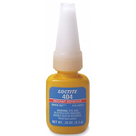 Instant Adhesive, 404 Series, Clear, 0.33 oz, Bottle