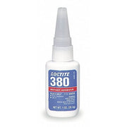 Instant Adhesive, 380, 1 fl oz, Bottle, Black