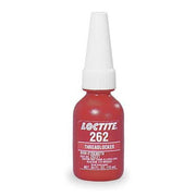 Threadlocker, LOCTITE 262, Red, High Strength, Liquid, 10 mL Bottle