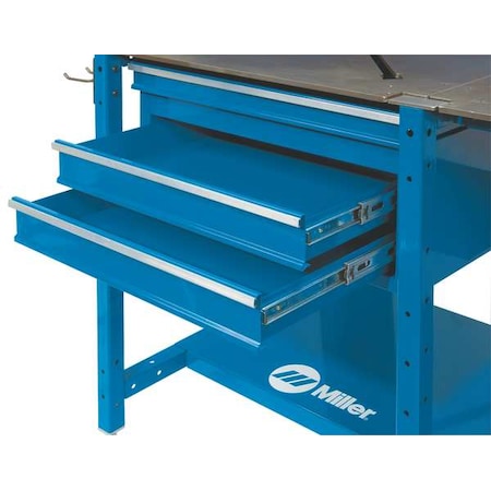 Drawer Module,26 W x 16 D x 10 H,Blue