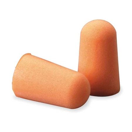 Disposable Uncorded Ear Plugs, Foam, Bullet Shape, NRR 29 dB, M, Orange, 200 Pairs