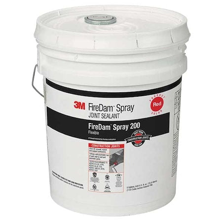 Fire Barrier Sealant,5 gal.,Red