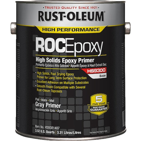 Epoxy Primer, Gray, Gloss, 1 gal, 275 to 475 sq ft/gal