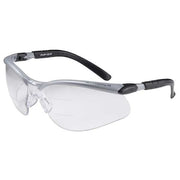 3M(TM) Bx(TM) Reader Safety Glasses, Black/Gray Wraparound Frame, 2.5 Diopter, Clear Lens