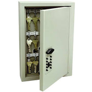 Key Control Cabinet, 11 3/4 in H, 2 3/8 in D, 7 7/8 W, Steel, Key Capacity (Units) 30