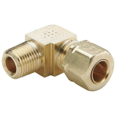 3/8" Compression x MNPT Low Lead Brass 90 Degree Elbow, Pipe Size (Fittings): 1/4"