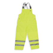 Rain Bib Overall, Polyurethane, 31 1/2 in Inseam, 48 in to 50 in Waist, 0.26 mm Thickness, 2XL