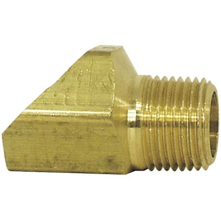 1/8" MNPS x 3/16" Flare Brass 45 Degree Elbow 10PK