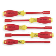 Nut Driver Set,5 Pieces,Metric,Solid,Ins