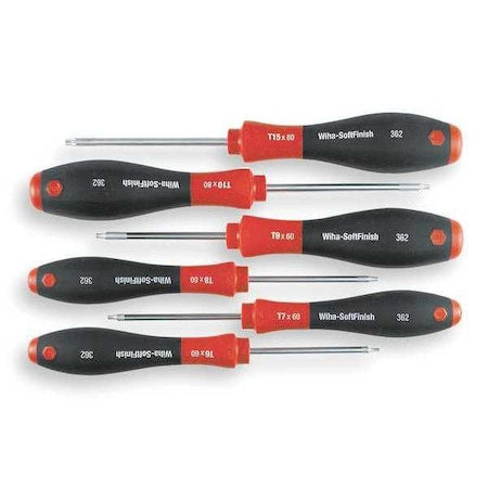 Screwdriver Set,Torx(R),6 Pc