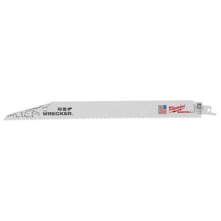 The WRECKER Multi-Material SAWZALL Blade 12" 7/11TPI 25pk