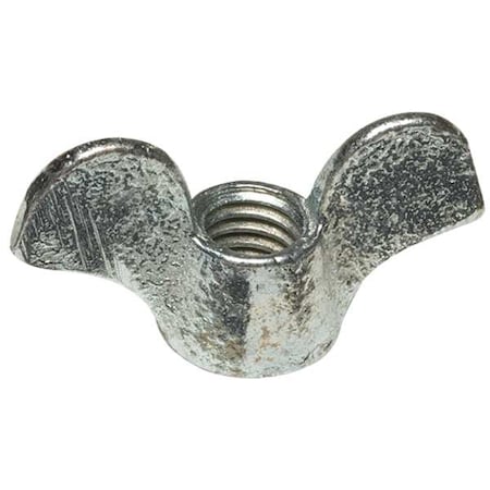 Wing Nut, 5/8"-11, Steel, Zinc Plated, 1.188 in Ht, 2-3/4 in Max Wing Span, 10 PK
