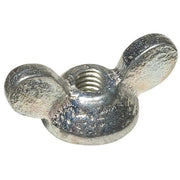 Wing Nut, 1/4"-20, Steel, Zinc Plated, 0.688 in Ht, 1.62 in Max Wing Span, 10 PK