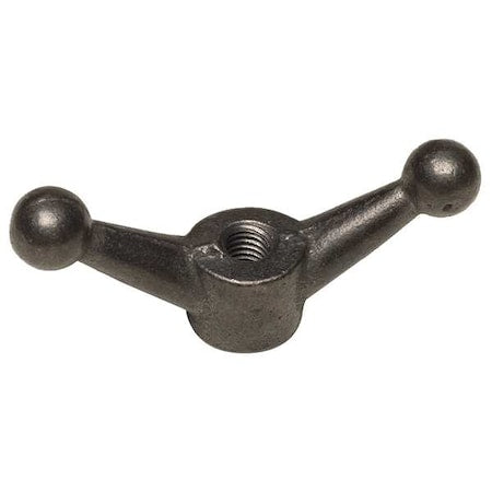 Wing Nut, 5/8"-11, Malleable Iron, Plain, 1.875 in Ht, 4-1/2 in Max Wing Span, 5 PK