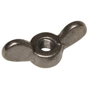 Wing Nut, 5/8"-11, Malleable Iron, Plain, 1.25 in Ht, 3 in Max Wing Span, 10 PK