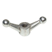 Wing Nut, 5/8"-11, Malleable Iron, Zinc Plated, 1.875 in Ht, 4-1/2 in Max Wing Span, 5 PK