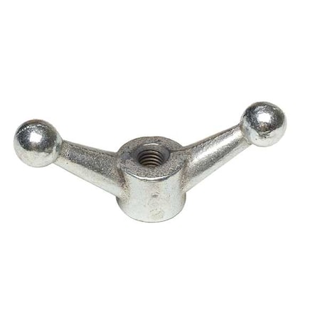 Wing Nut, 5/8"-11, Malleable Iron, Zinc Plated, 1.875 in Ht, 4-1/2 in Max Wing Span, 5 PK