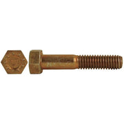 Grade 9, 3/8"-16 Hex Head Cap Screw, Zinc Yellow Steel, 2-1/2 in L, 50 PK