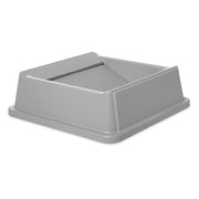 Untouchable(R) 35 gal, 50 gal Trash Can Lid, Swing Gray, Resin, 1 Openings 20 1/4 in W/Dia