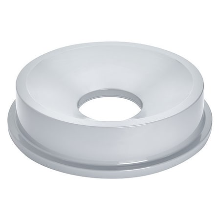 BRUTE(R) 32 gal Trash Can Lid, Funnel Gray, Plastic, 1 Openings 22 1/4 in W/Dia