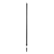 61-4/5" to 112-1/2" Threaded Telescopic Handle, 1 1/4 in Dia, Black, Aluminum/Plastic