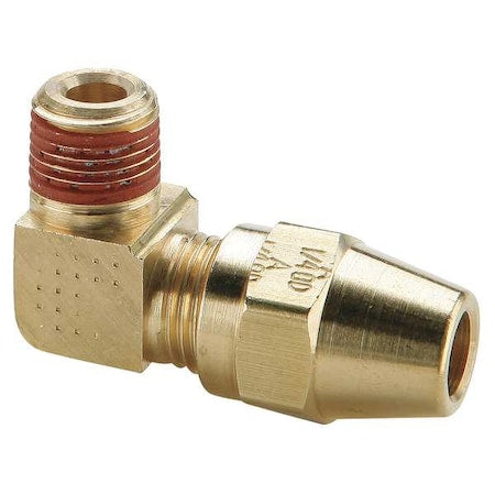 Elbow, Brass, Comp. 1/2 in, Comp. 3/8 in
