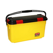 1 gal Rectangular Charging Bucket, 12 13/64 in H, Yellow, Plastic
