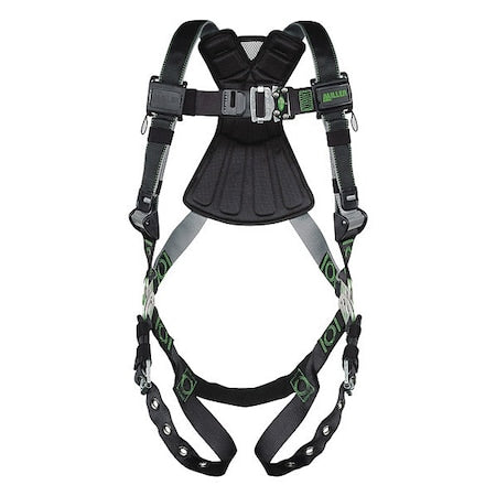 Revolution(R) Full Body Harness, L/XL, 400 lb., Quick-Connect Chest/ Tongue Leg Straps, Back D-Ring