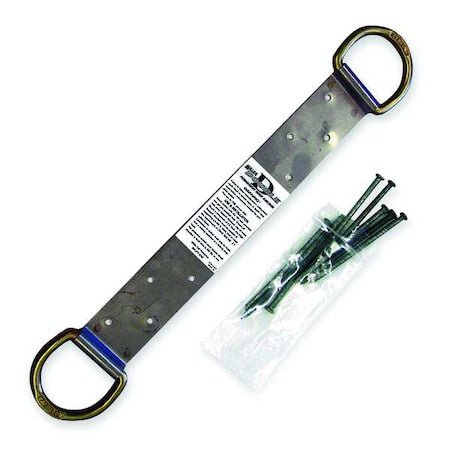 Roof Anchor, 18 in Length, 310 lb Weigth Capacity, Stainless Steel Anchor, Pivot D-Ring