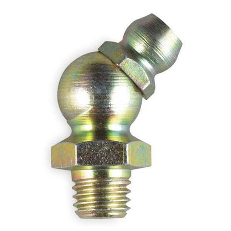 Grease Fitting,45deg,1/4-28 Sae 82,PK10