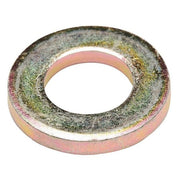 Flat Washer, For Screw Size 5/16" ,Steel Zinc Yellow Finish, 100 PK